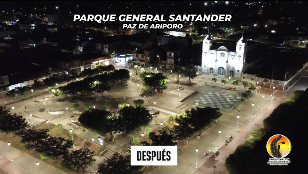 Modernización del servicio de Alumbrado Publico en el Parque General Santander