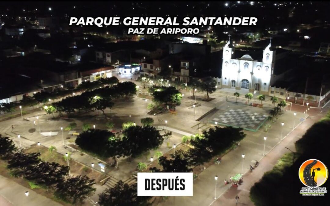 Modernización del servicio de Alumbrado Publico en el Parque General Santander